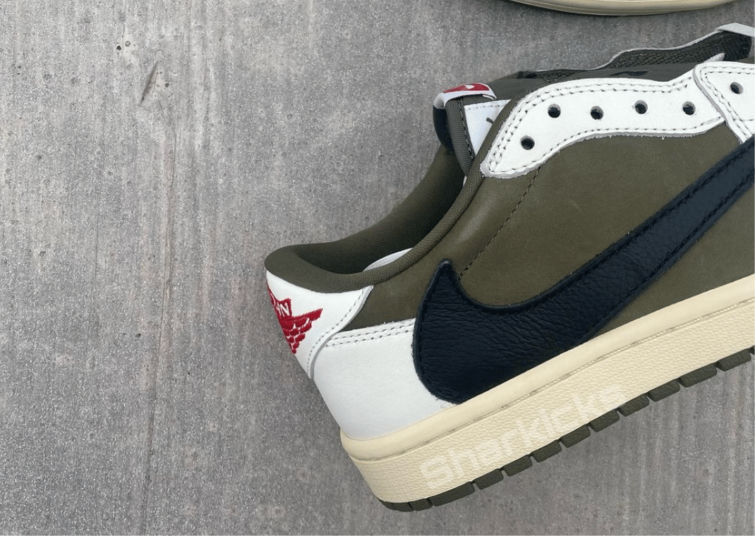 Travis Scott's Air Jordan 1 Retro Low OG Olive Alternate Travis Scott's Air Jordan 1 Retro Low OG Olive Alternate