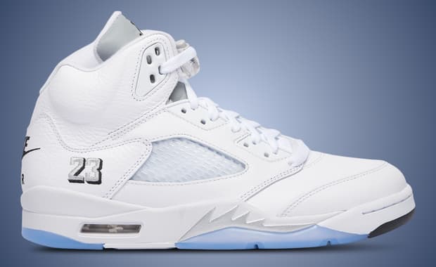 Air Jordan 5 Retro White Metallic