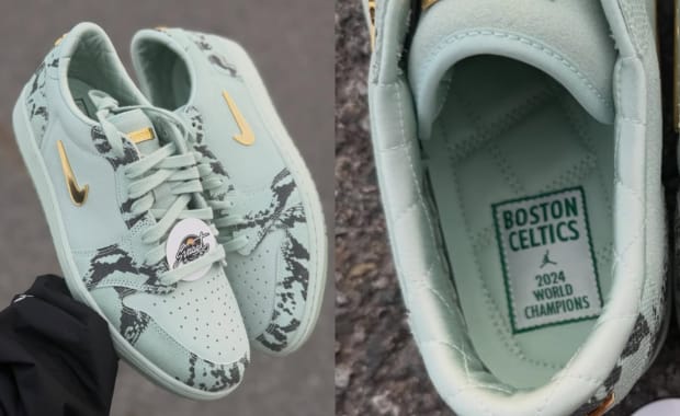 A Never-Seen Jayson Tatum 2024 Championship Air Jordan 1 Low Just Surfaced Online