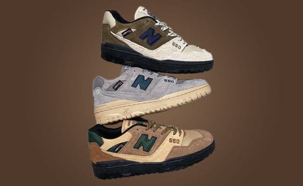 size? Covers Three New Balance 550s In Cordura
