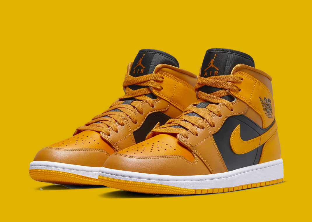 jordan 1 mid taxi yellow