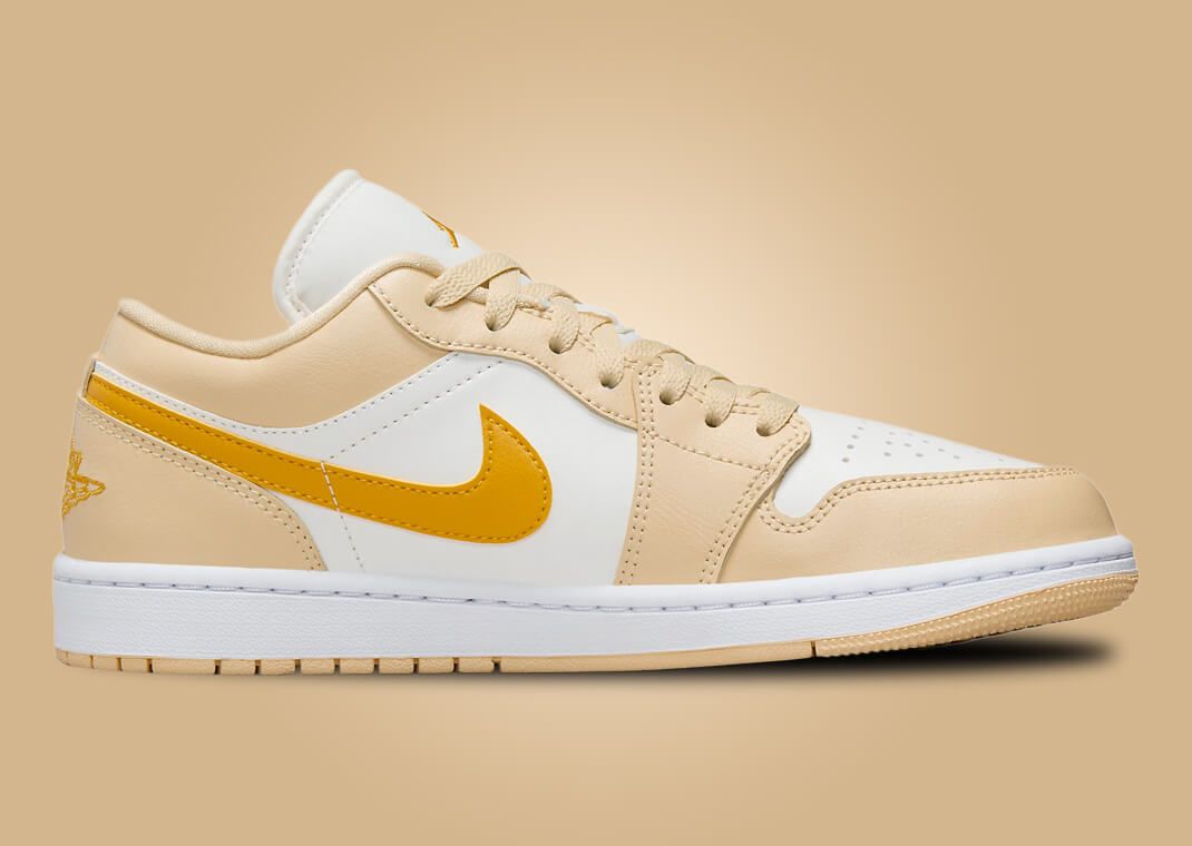 Air Jordan 1 Low Pale Vanilla Yellow Ochre (W) Medial