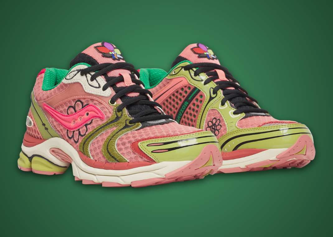 Jae Tips x Saucony ProGrid Triumph 4 Flowers Grow Uptown Virginia Creeper Angle