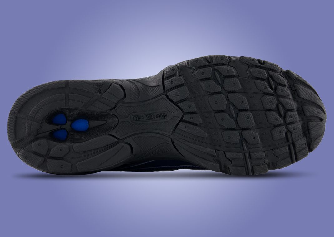New Balance 740 Black Shoreline Blue Outsole