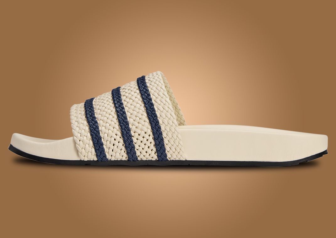 Wales Bonner x adidas Adilette Wonder White Medial
