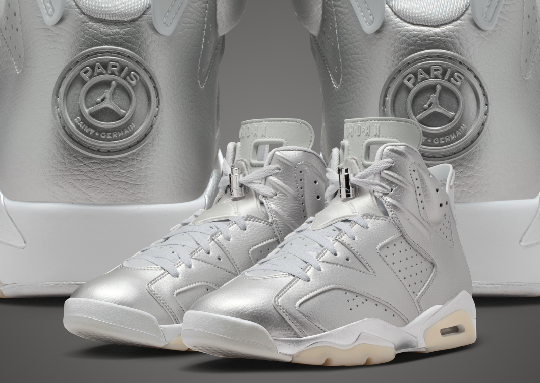 Where to Buy the PSG x Air Jordan 6 Metallic Silver