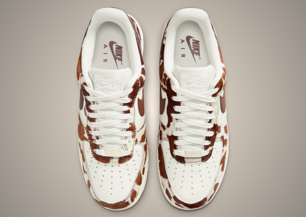 Nike Air Force 1 Low Cow Print Brown (W) - Top