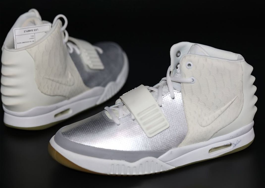 Nike Air Yeezy 2 Metallic Silver Sample