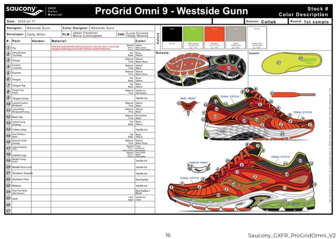 Westside Gunn x Saucony ProGrid Omni 9