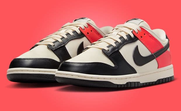 Nike Dunk Low Black Toe Bright Crimson (W)