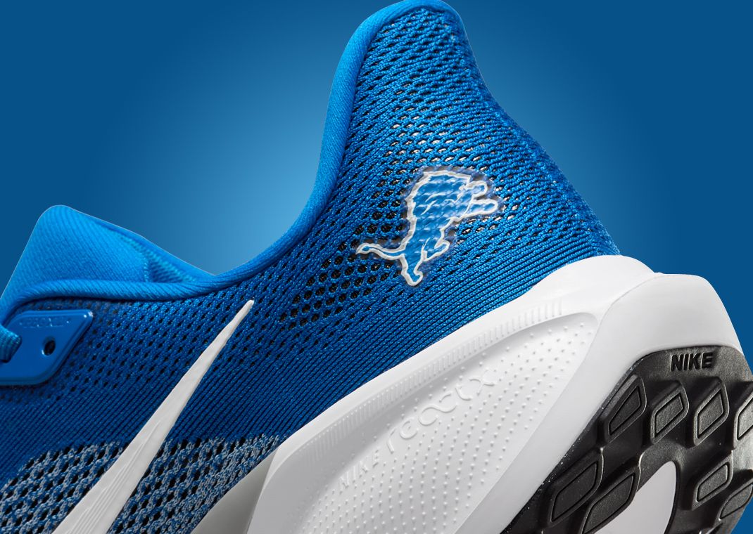 NFL x Nike Pegasus 41 Detroit LionsHeel Detail