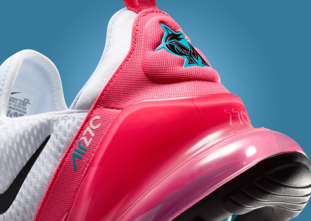 Nike Air Max 270 Miami Marlins Heel