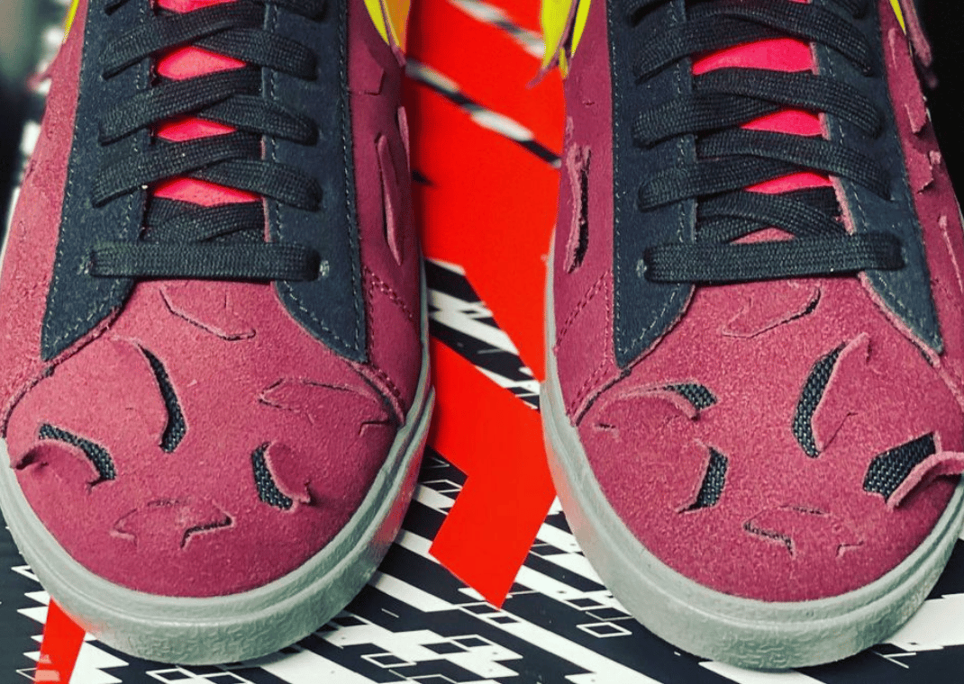 Up Close With The Acronym x Nike Blazer Low Night Maroon