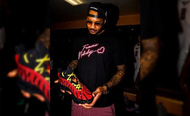 Carmelo Anthony Gives AAU Team Air Jordan 36 Air Bakin PE