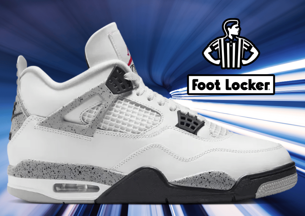 Jordan 4 White Cement Foot Locker July Restock