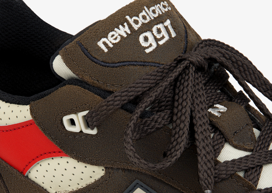 Aime Leon Dore x New Balance 991 Made in UK Chocolate Detail