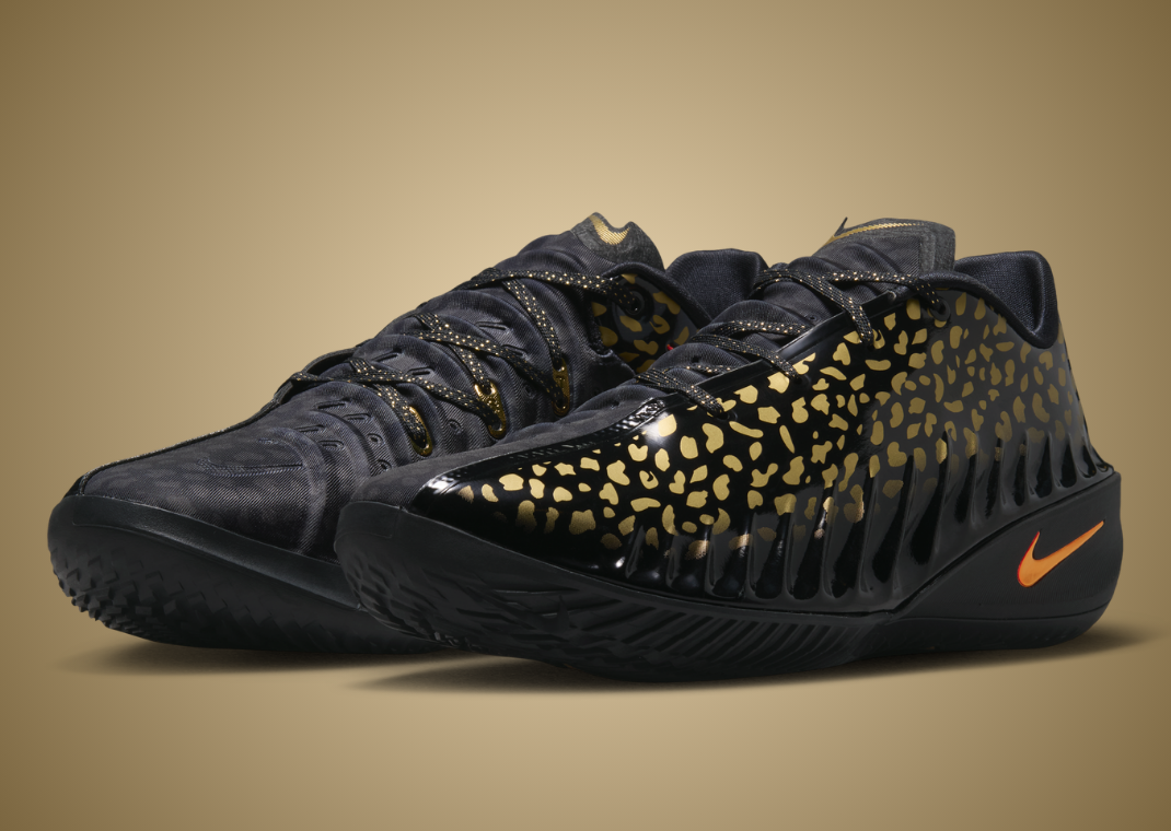 Victor Wembanyama x Nike GT Cut 4 Gold Panther PE - Angle