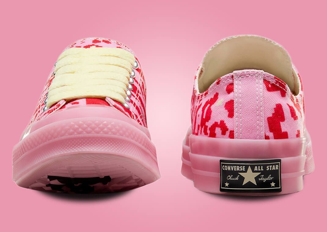 GOLF le FLEUR* x Converse Chuck 70 Ox Digital Leopard Pink Toe and Heel