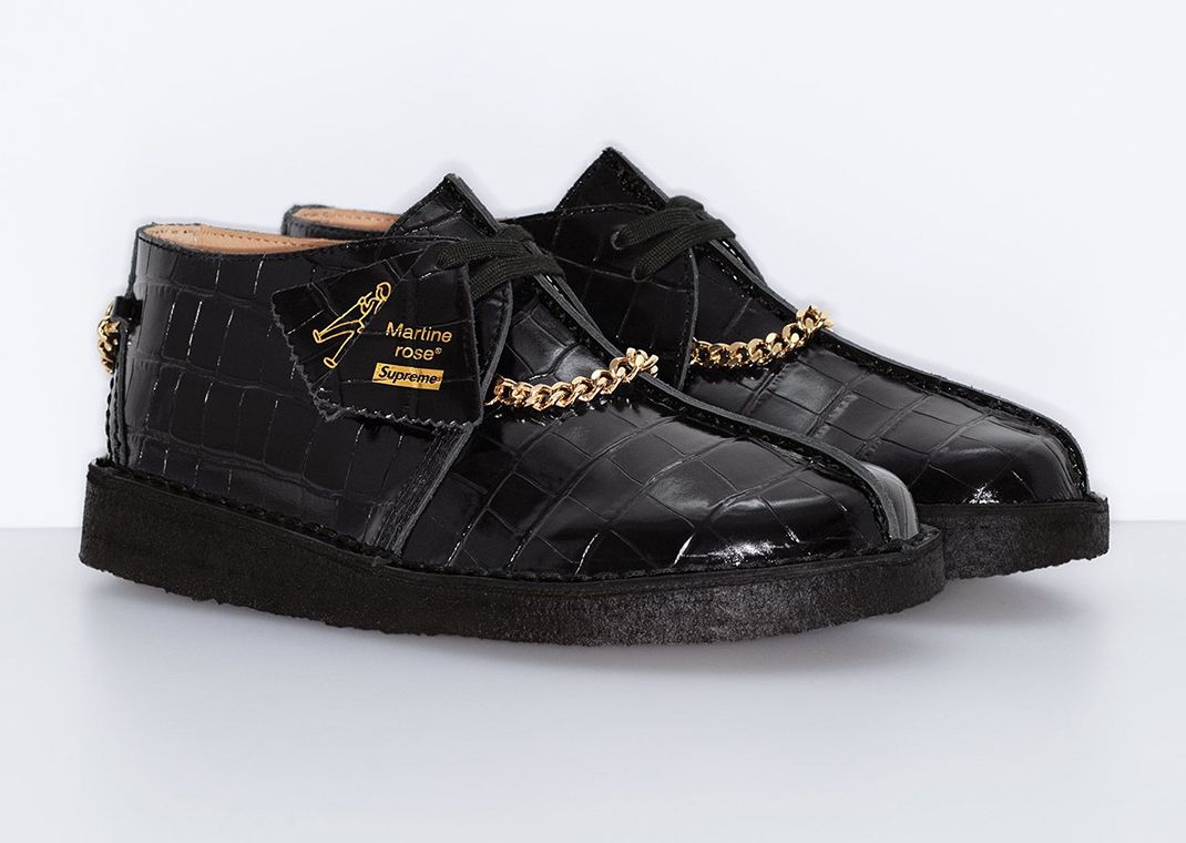 Martine Rose x Supreme x Clarks Originals Desert Trek Black ANgle
