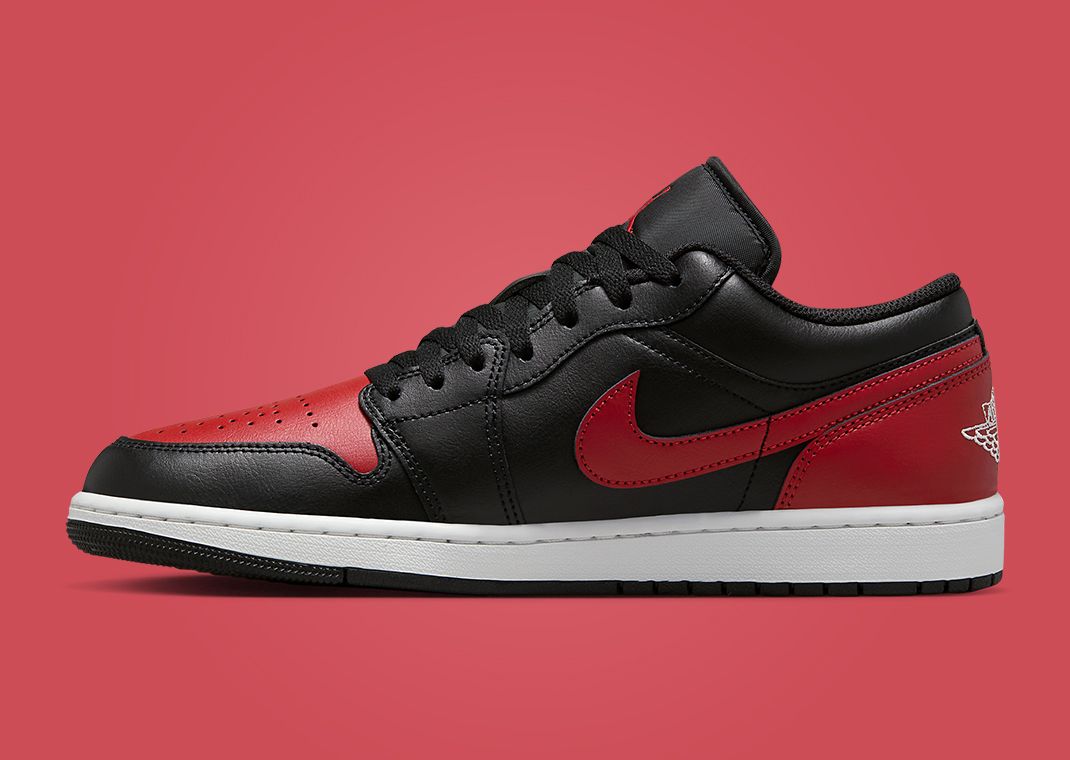 【Nike】 Jordan 1 Low Black Varsity Red 25-31 Air Jordan 1 Retro Low 'Black & Varsity Red' Release Date