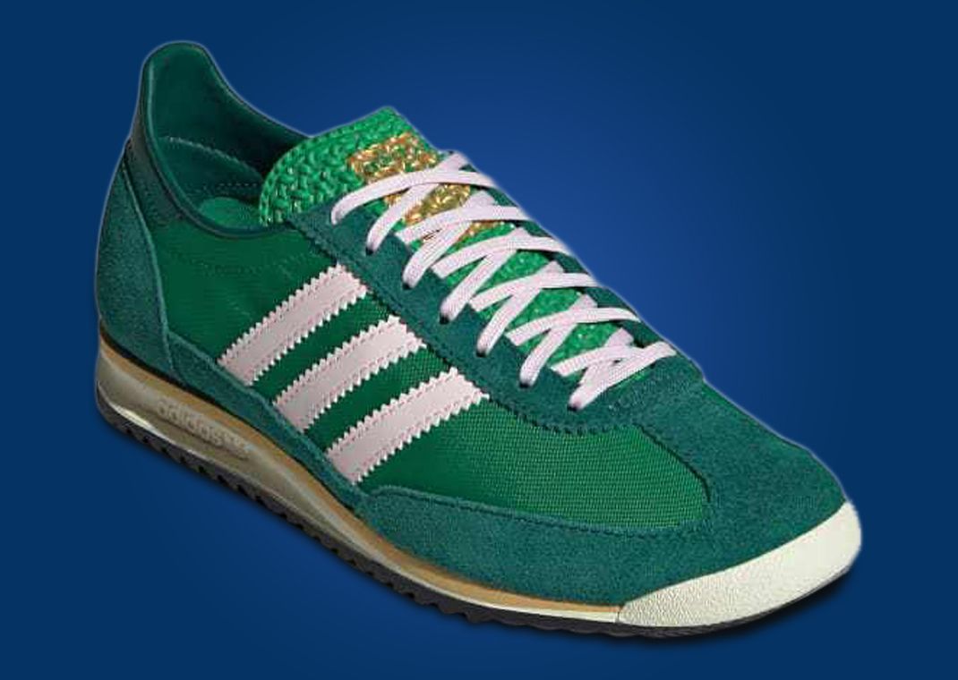adidas SL 72 Collegiate Green Pink (W) Angle