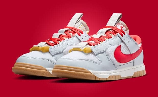 Nike Dunk Low Remastered Pure Platinum Light Crimson