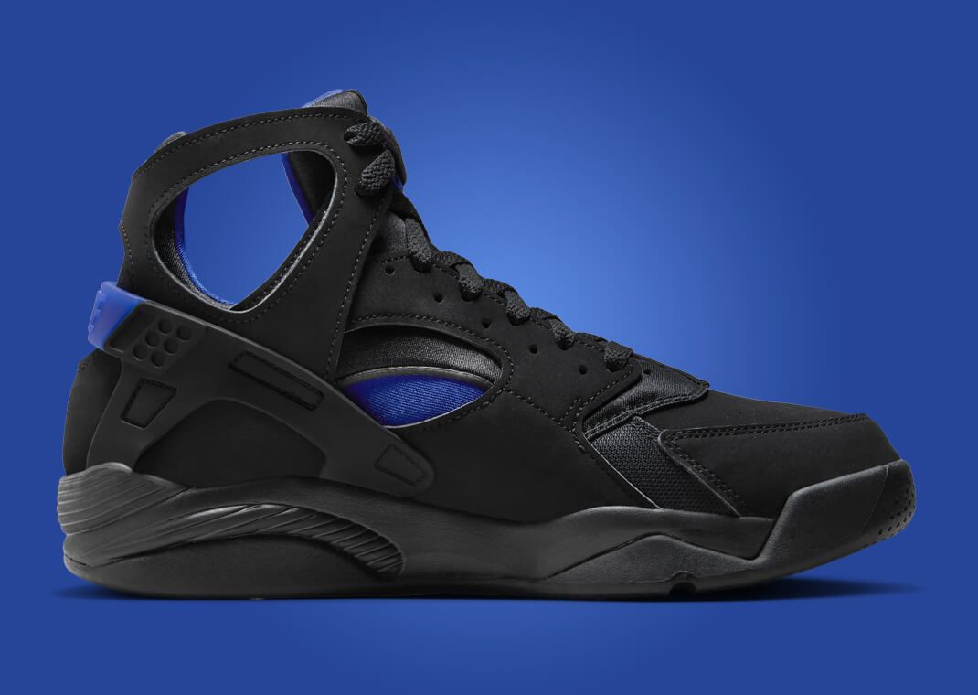 The Nike Air Flight Huarache Black Lyon Blue Releases Holiday 2023