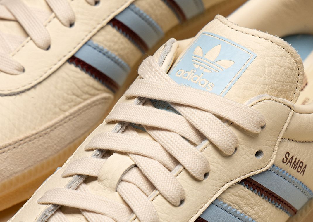adidas Samba OG White Blue Red Detail