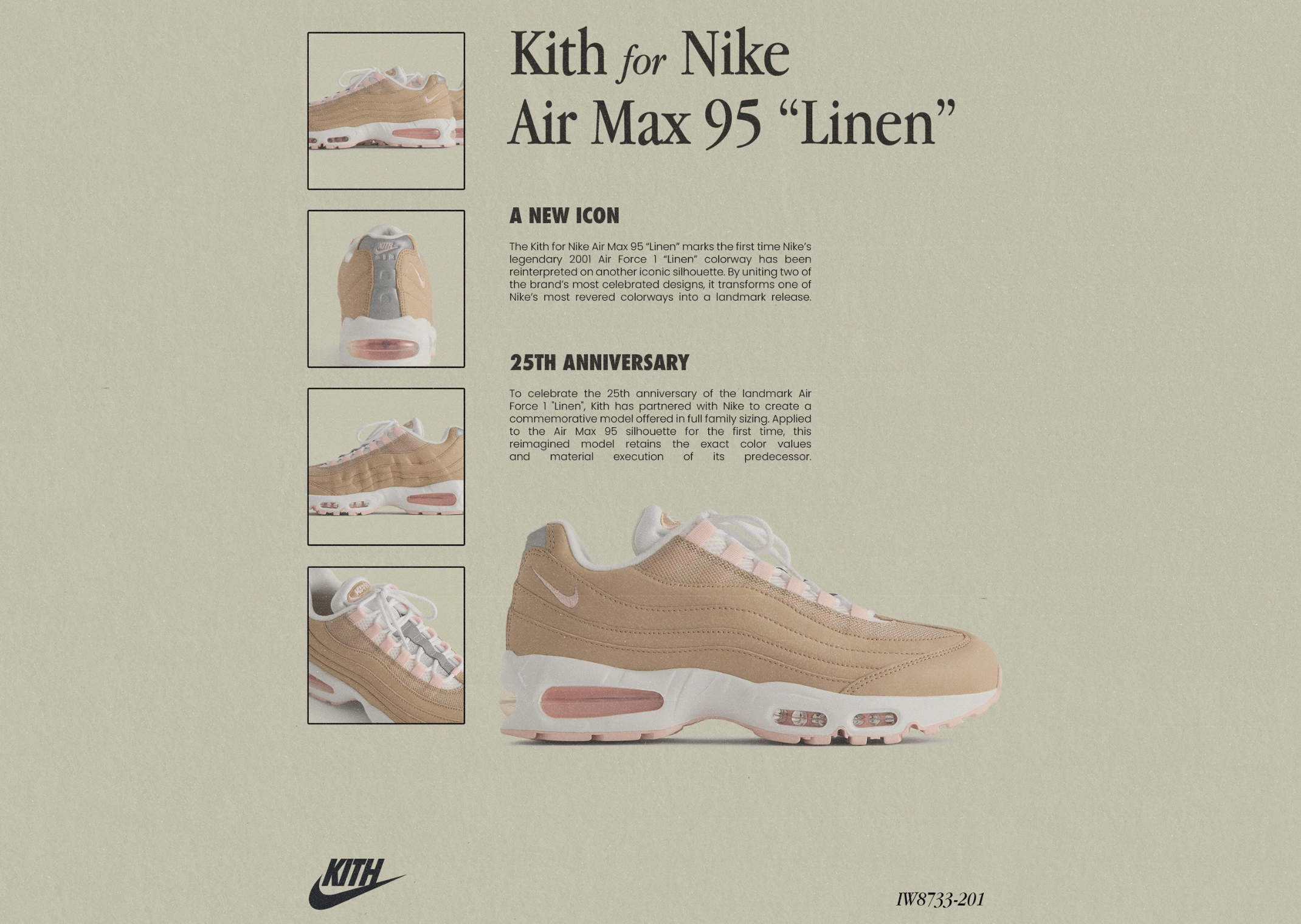 Kith x Nike Air Max 95 Big Bubble Linen