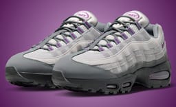 Grey and Purple Mix on this Bold Berry Big Bubble Air Max 95