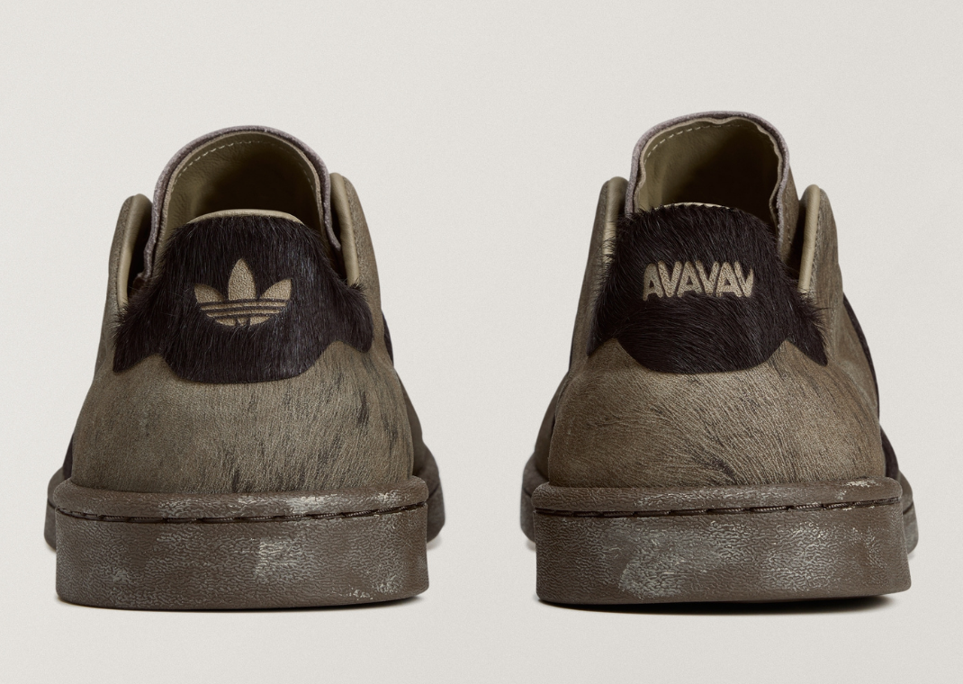 AVAVAV x adidas Shaved Pony Hair Superstar Brown - Back