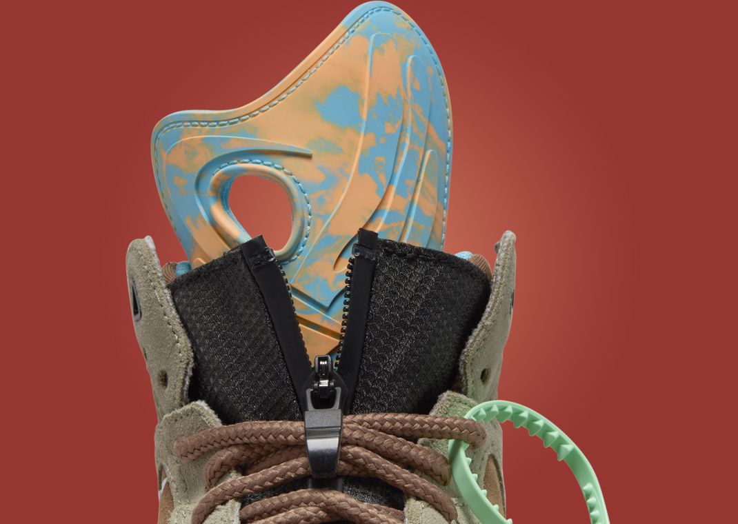Off-White x Nike Air Terra Forma Archaeo Brown Tongue Detail
