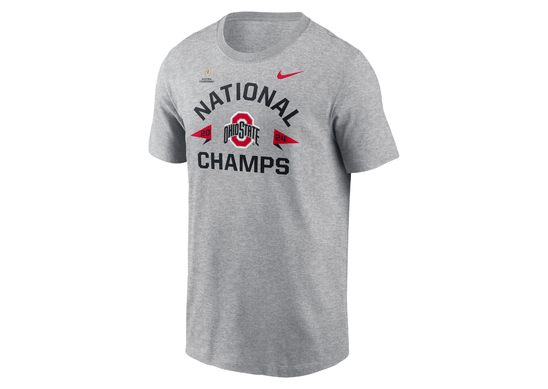 Ohio State Buckeyes 2025 CFP Champions Arch Over Logo Tee