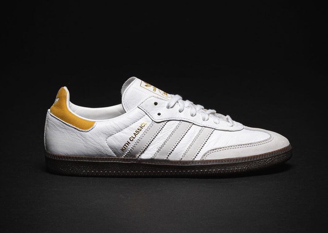 The Kith x adidas Samba White Yellow Keeps Things Classic