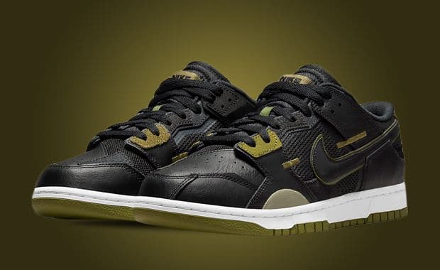 Olive Accents Appear On This Nike Dunk Low Scrap