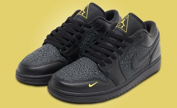 The Air Jordan 1 Low Black Elephant Flips the Script on a Classic Print