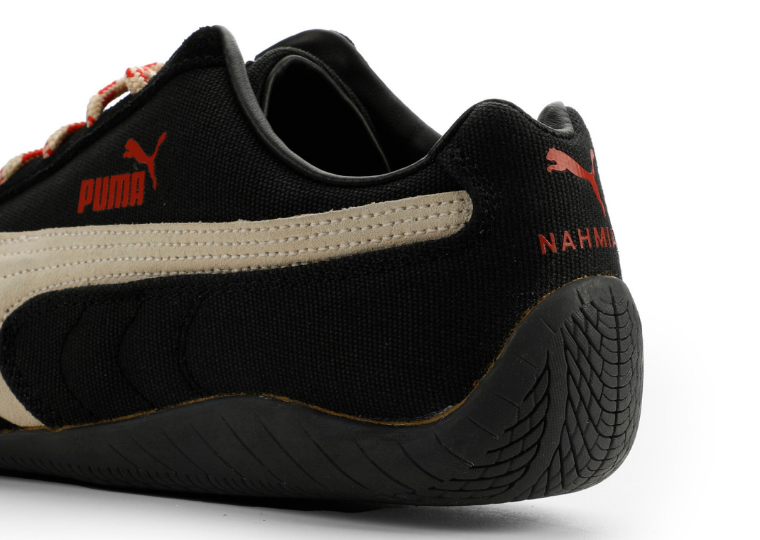 Nahmias x Puma Speedcat Black Canvas - Heel Angle