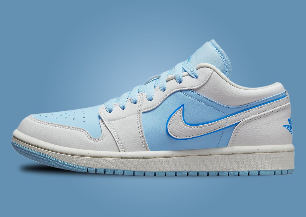 ★ナイキ★(W) Jordan 1 Low★White Ice Blue DC0774-141 Nike Jordan 1 Low Aluminum Ice Blue White Sky