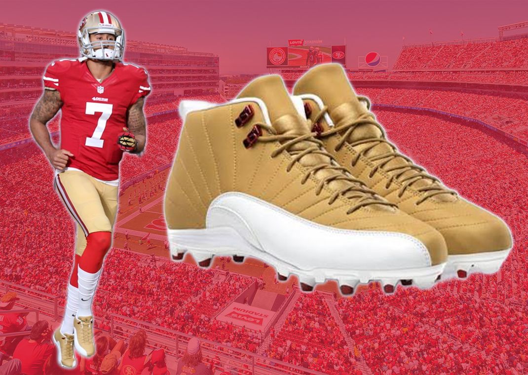 Colin Kaepernick's Air Jordan 12 PEs (that he may have borrowed from Michael Crabtree)