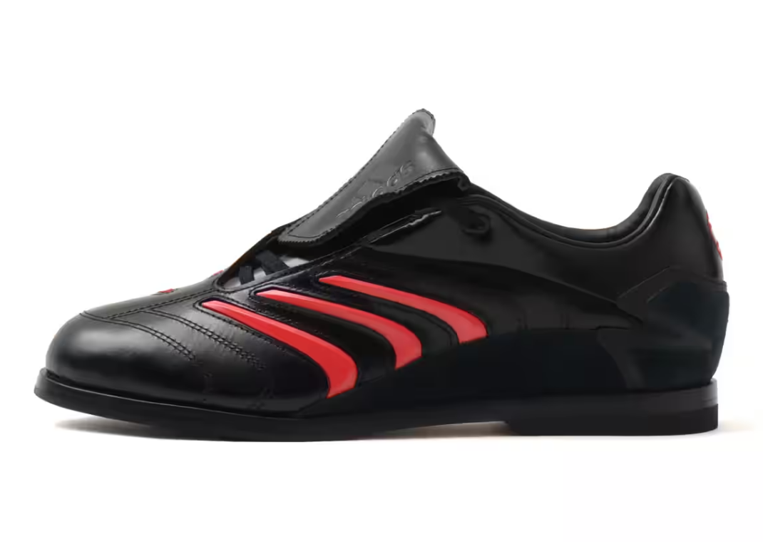 adidas Predator Bowling Shoe Black Red - Lateral