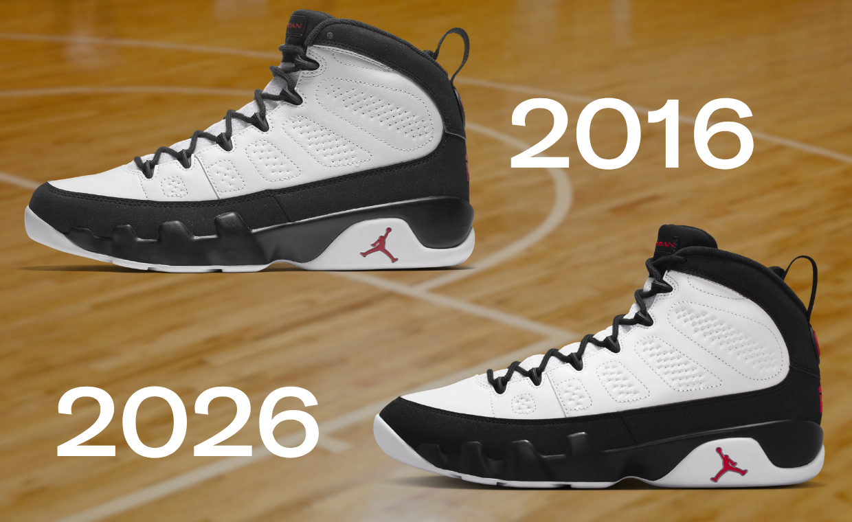 COMPARED: Air Jordan 9 Retro Space Jam 2016 vs. 2026
