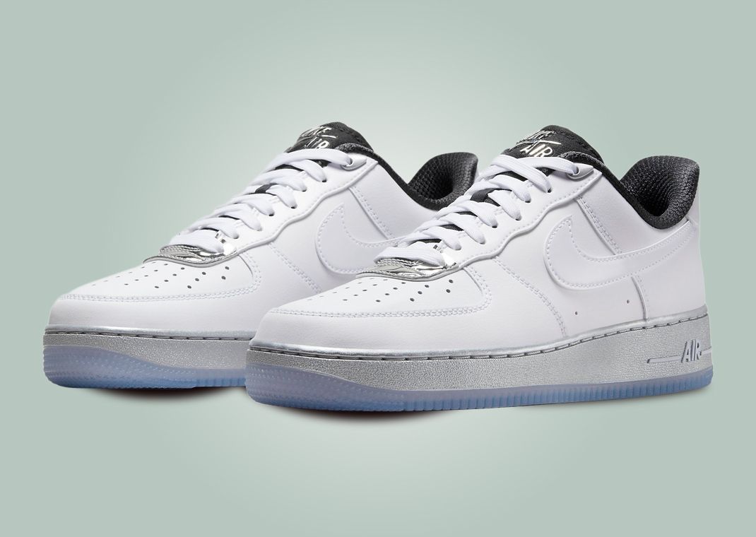 Nike Air Force 1 '07 Low White Metallic Silver Clear (W)