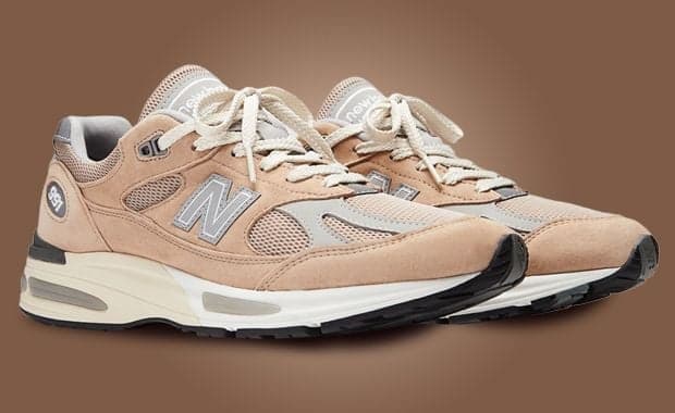 New Balance 991v2 Made in UK Cuban Sand Harbor Mist