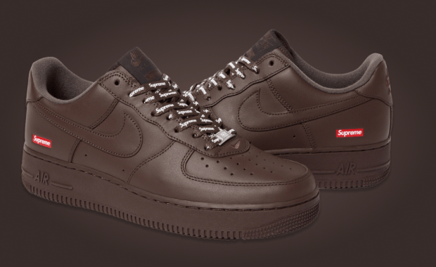 The Supreme x Nike Air Force 1 Baroque Brown Releases November 2023