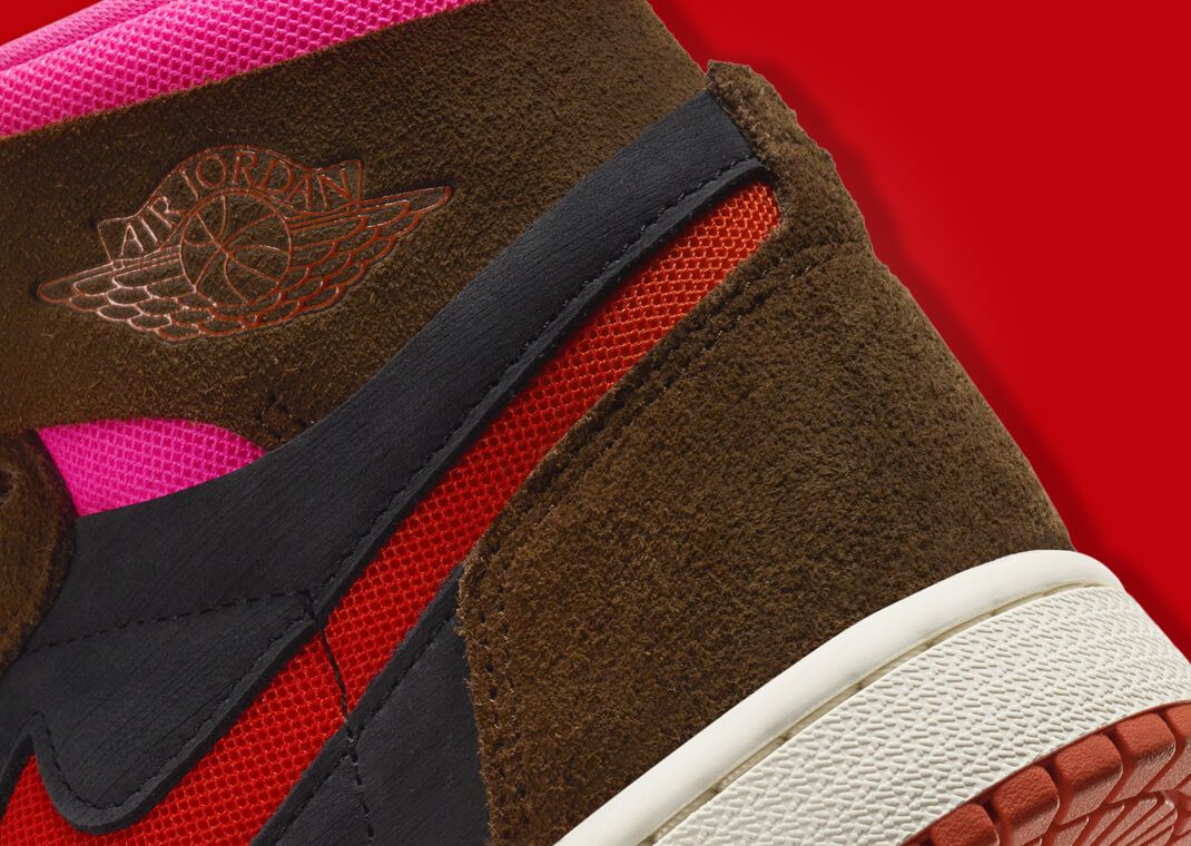 スニーカー Nike Air Jordan 1 High Zoom Air CMFT 2 Cacao Wow Picante Red The Air Jordan 1 High Zoom CMFT 2 Cacao Wow Picante Red