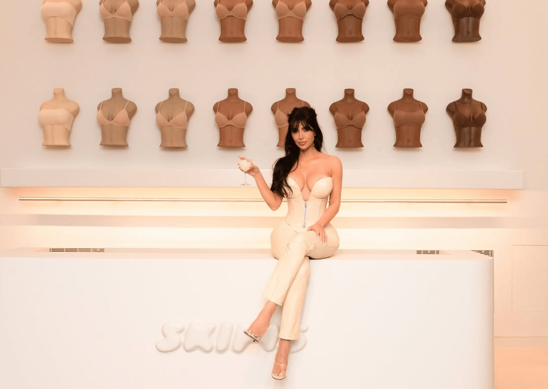 Kim Kardashian attending the opening night of SKIMS flagship store in NYC