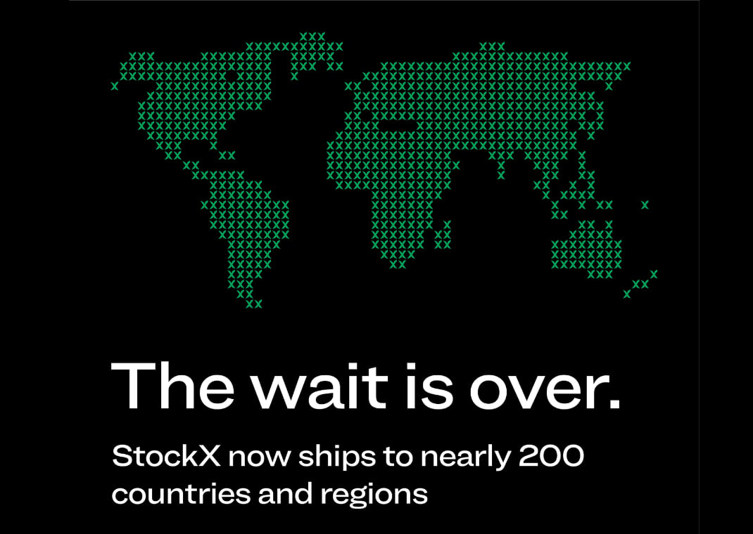 Globe graphic representing where StockX ships to.