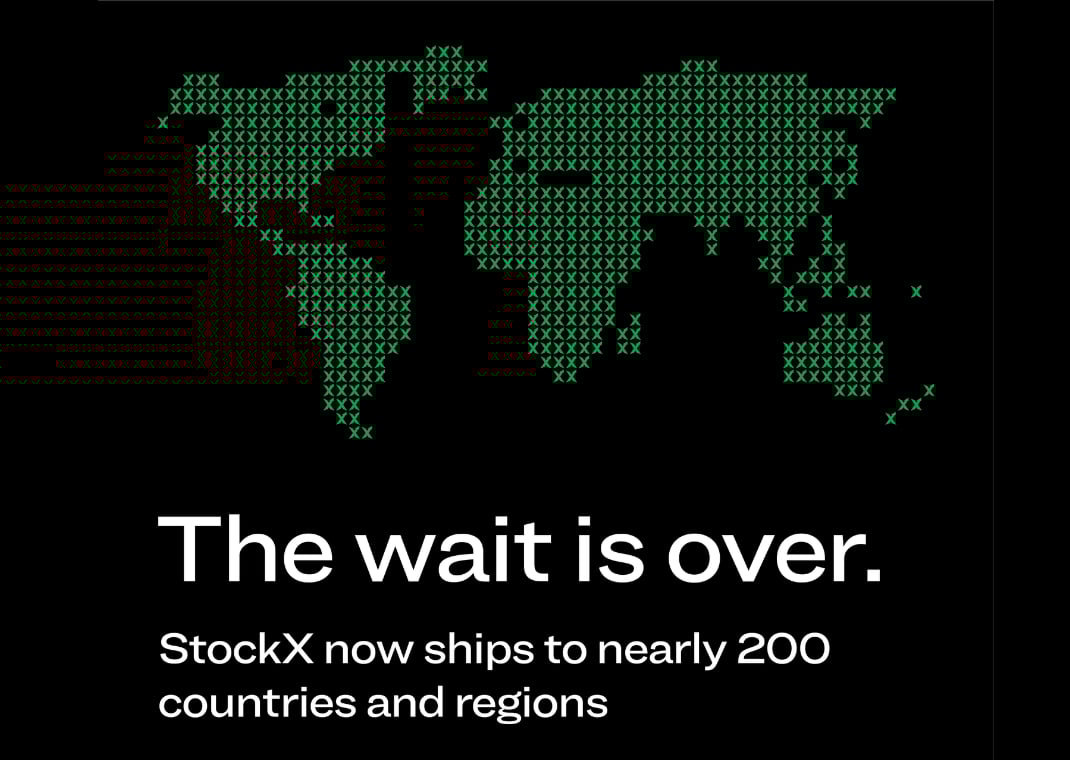 Globe graphic representing where StockX ships to.