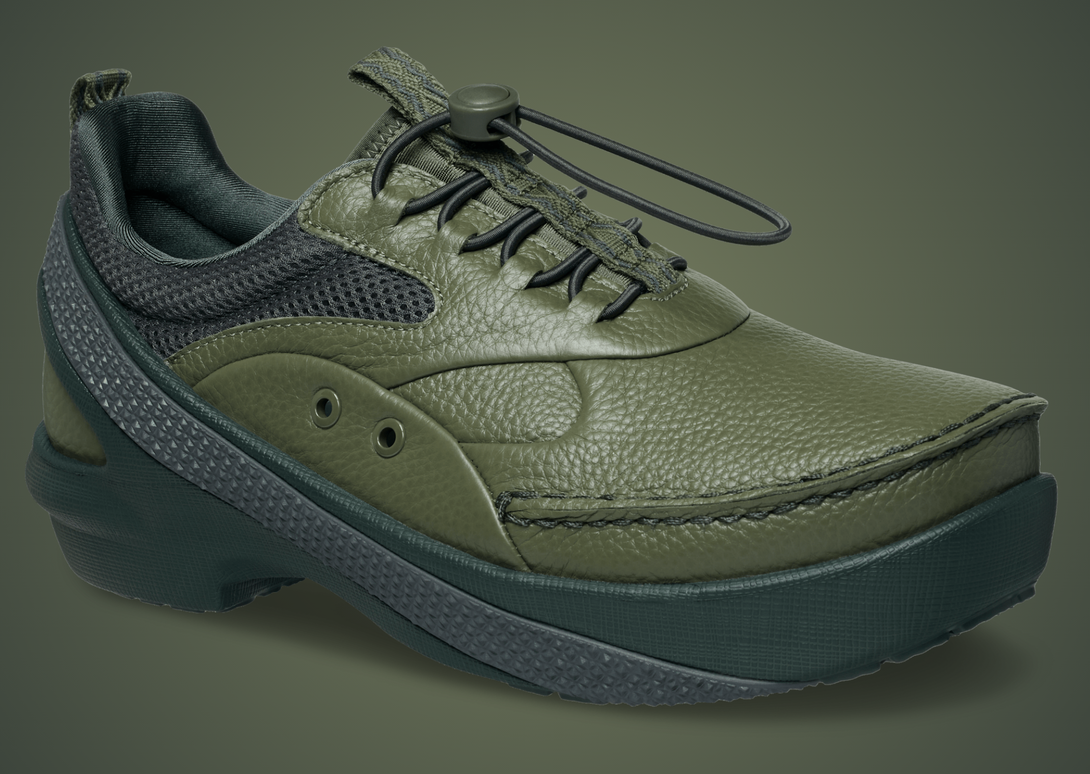 Kiko Kostadinov x Crocs VAALS Kelp - Angle