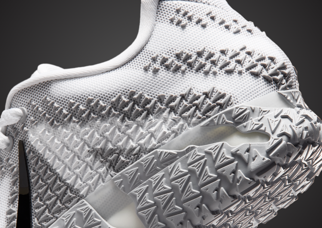 Nike Ja 3 TB White Wolf Grey heel details